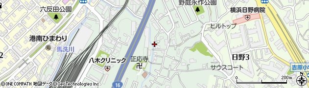 神奈川県横浜市港南区野庭町161周辺の地図