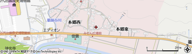 島根県出雲市大社町修理免1346周辺の地図