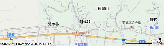 島根県出雲市大社町遙堪阿式谷周辺の地図