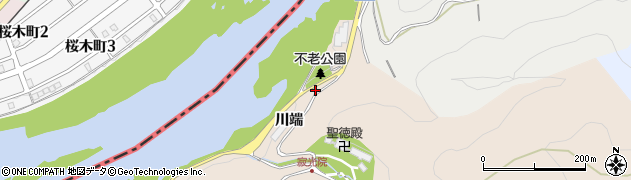 愛知県犬山市継鹿尾川端周辺の地図