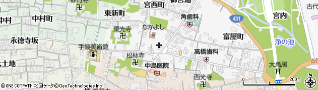 島根県出雲市大社町杵築東575周辺の地図