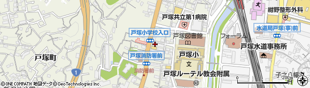 神奈川県横浜市戸塚区戸塚町3974周辺の地図