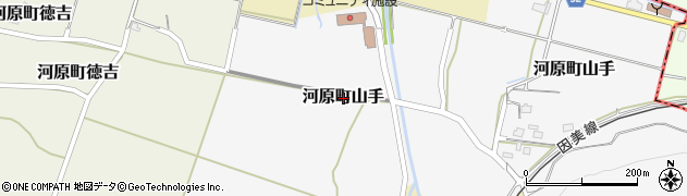 鳥取県鳥取市河原町山手周辺の地図