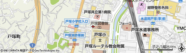 神奈川県横浜市戸塚区戸塚町121-2周辺の地図