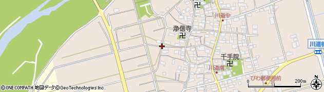 滋賀県長浜市川道町周辺の地図