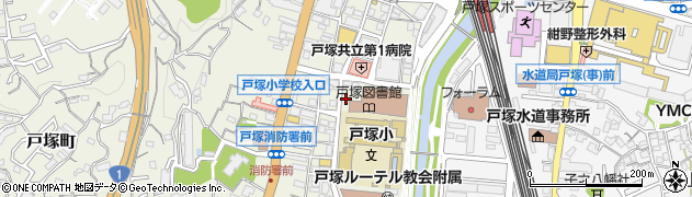 神奈川県横浜市戸塚区戸塚町121周辺の地図