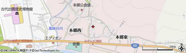 島根県出雲市大社町修理免1351周辺の地図