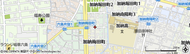 岐阜県岐阜市加納西山町周辺の地図