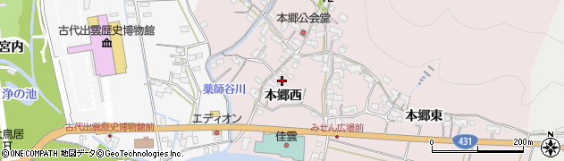 島根県出雲市大社町修理免1391周辺の地図
