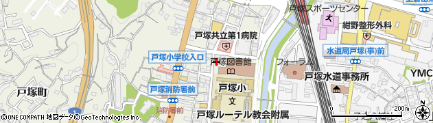 神奈川県横浜市戸塚区戸塚町121-4周辺の地図