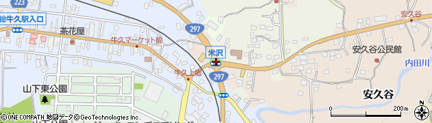 米沢周辺の地図