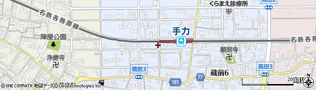 岐阜県岐阜市蔵前周辺の地図