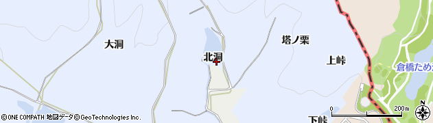 愛知県犬山市善師野（北洞）周辺の地図