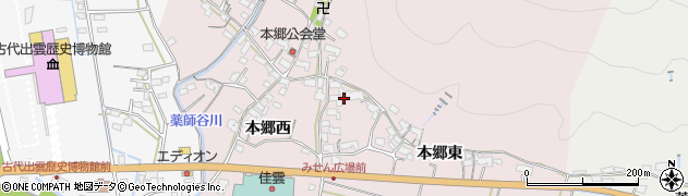 島根県出雲市大社町修理免1352周辺の地図