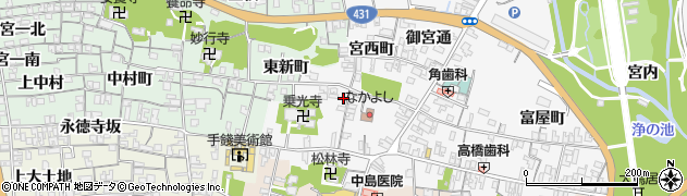 島根県出雲市大社町杵築東538周辺の地図