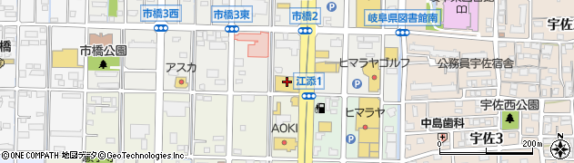ゴルフ５岐阜店周辺の地図
