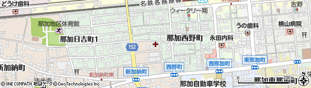 岐阜県各務原市那加新加納町3782周辺の地図