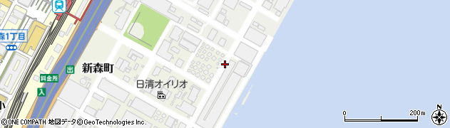 神奈川県横浜市磯子区新森町周辺の地図