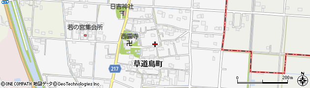 岐阜県大垣市草道島町周辺の地図
