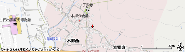 島根県出雲市大社町修理免1359周辺の地図