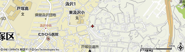 神奈川県横浜市戸塚区戸塚町4495-21周辺の地図