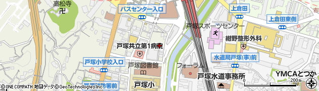 神奈川県横浜市戸塚区戸塚町105-18周辺の地図