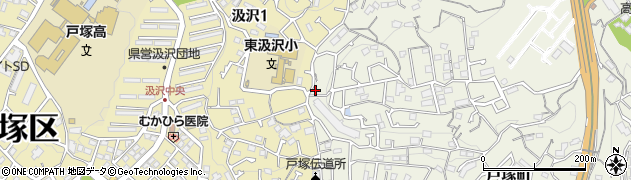 神奈川県横浜市戸塚区戸塚町4495-36周辺の地図