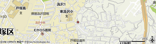神奈川県横浜市戸塚区戸塚町4495-35周辺の地図