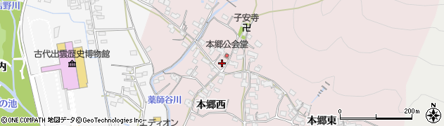 島根県出雲市大社町修理免1500周辺の地図