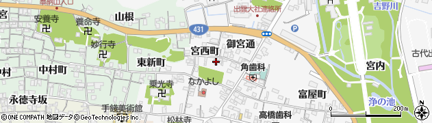 島根県出雲市大社町杵築東560周辺の地図
