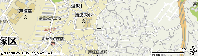 神奈川県横浜市戸塚区戸塚町4495-34周辺の地図