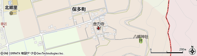 念力寺周辺の地図