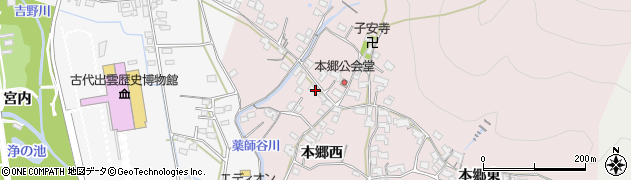 島根県出雲市大社町修理免1496周辺の地図