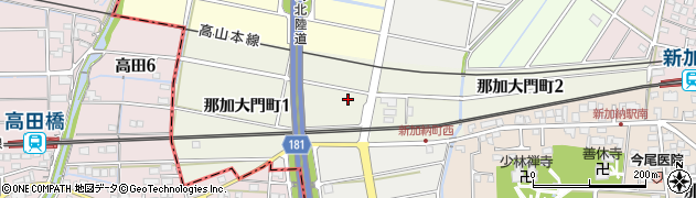 岐阜県各務原市那加大門町周辺の地図