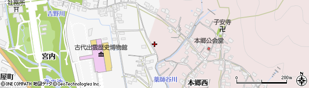 島根県出雲市大社町修理免1589周辺の地図