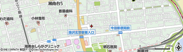 神奈川県藤沢市湘南台6丁目4-4周辺の地図