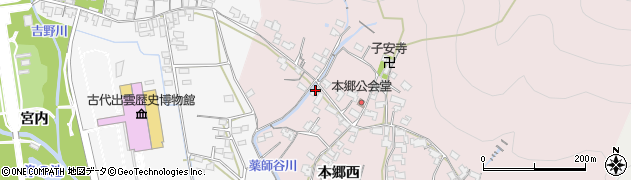 島根県出雲市大社町修理免1492周辺の地図