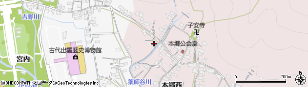 島根県出雲市大社町修理免1583周辺の地図