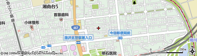 神奈川県藤沢市湘南台6丁目4周辺の地図