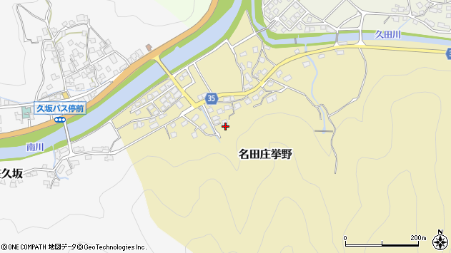 〒917-0363 福井県大飯郡おおい町名田庄挙野の地図
