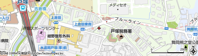 横浜市戸塚区吉田町175 akippa駐車場周辺の地図