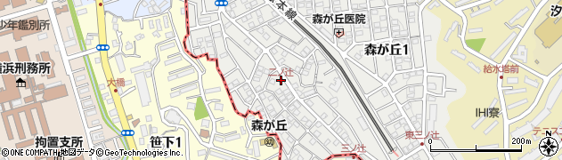 二ノ辻周辺の地図