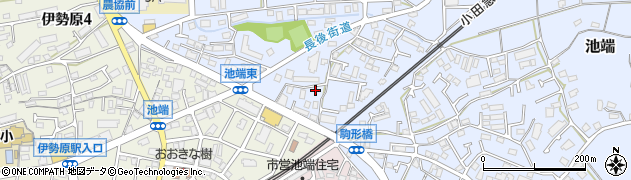 神奈川県伊勢原市池端254周辺の地図