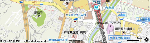 神奈川県横浜市戸塚区戸塚町45周辺の地図