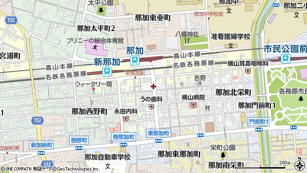 〒504-0966 岐阜県各務原市那加本町の地図