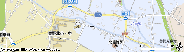 神奈川県秦野市菩提405周辺の地図