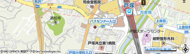 餃子の王将 戸塚駅西口店周辺の地図