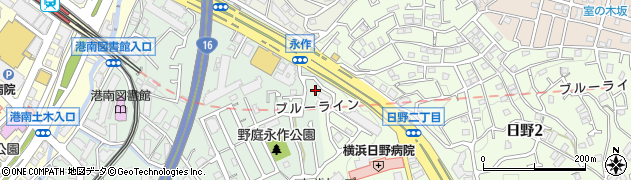 神奈川県横浜市港南区野庭町16周辺の地図