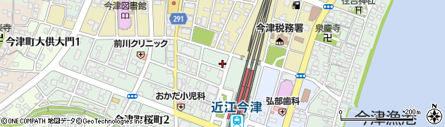 ブーブーパーク近江今津駅前駐車場周辺の地図