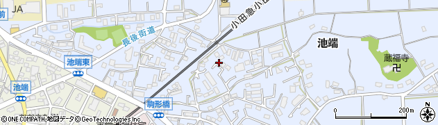 神奈川県伊勢原市池端512周辺の地図